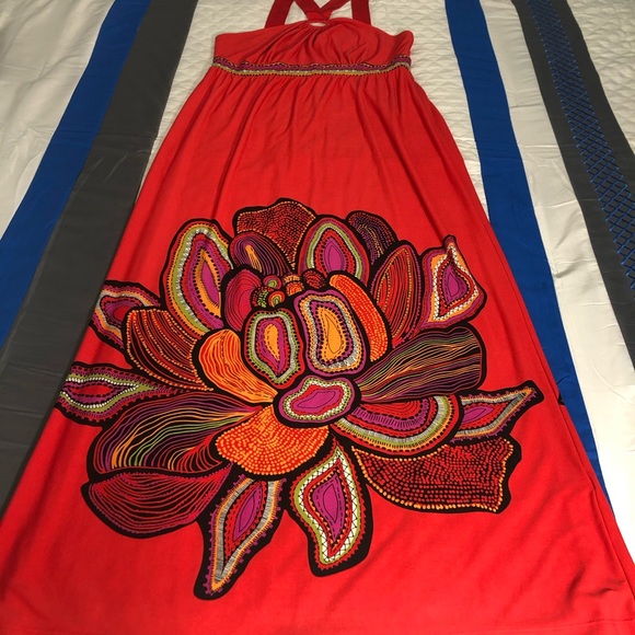 Emma & Michele Dresses & Skirts - Beautiful & Vivid Red Maxi Dress Sz Large